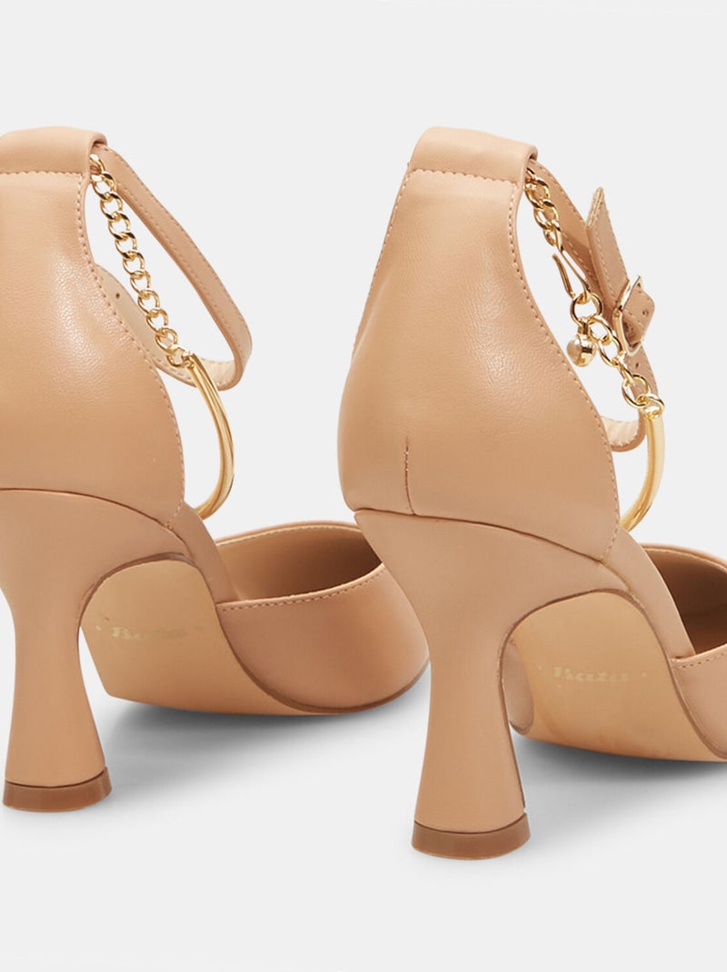 Escarpins avec talon midi et empiècement à la cheville BATA Rose - Kiabi