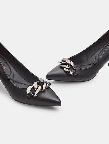 Escarpins avec talon moyen et chaîne bata