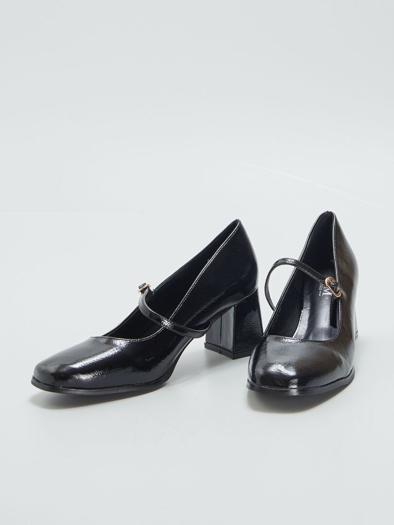 Vidi Studio Babies cuir vernis Noir - Chaussures Escarpins Femme 119,00 €