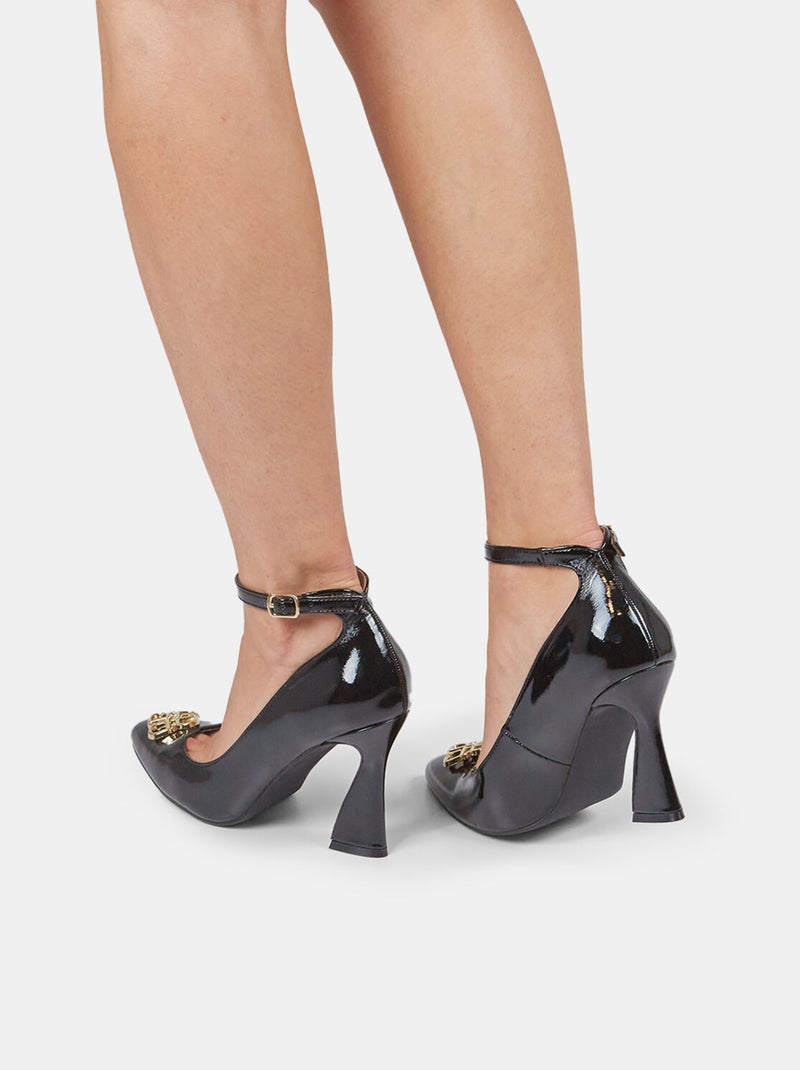 Escarpins Bata Red Label avec talon bobine et bride BATA Noir - Kiabi
