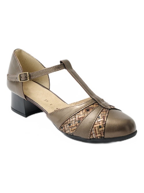 Escarpins bi-matière grande largeur - Afibel - Kiabi