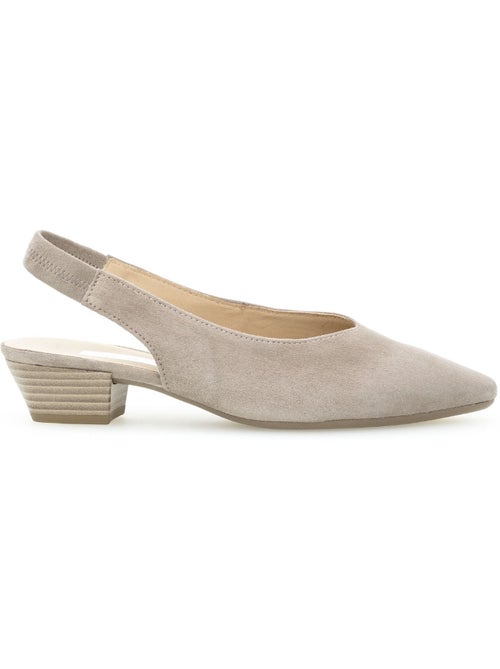 Escarpins bride arrière  en cuir Gabor - Kiabi