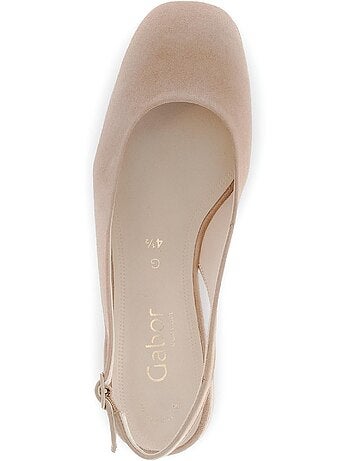 Escarpins bride arrière en Nubuck
