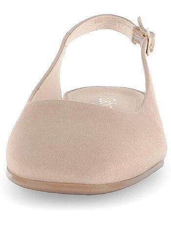 Escarpins bride arrière en Nubuck