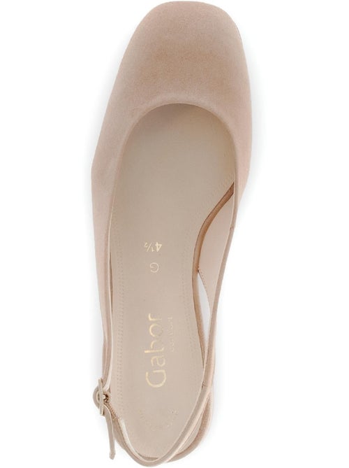 Escarpins bride arrière  en Nubuck - Kiabi