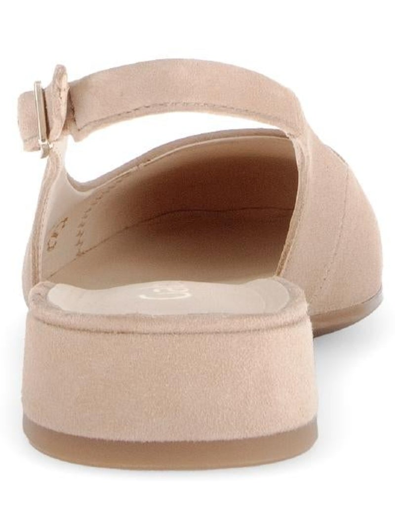 Escarpins bride arrière  en Nubuck Beige - Kiabi