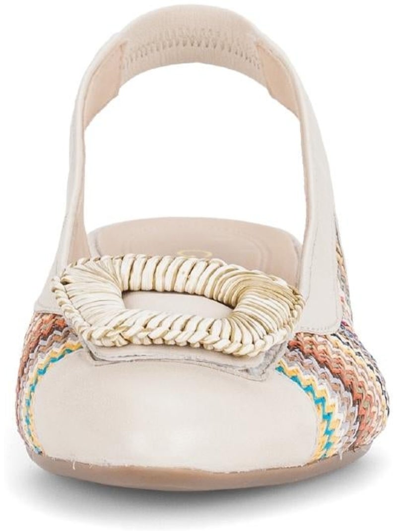Escarpins brides arrière  en cuir Beige - Kiabi