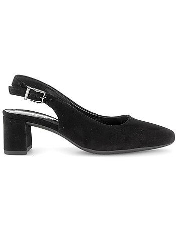 Escarpins brides arrière en nubuck