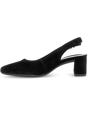 Escarpins brides arrière en nubuck