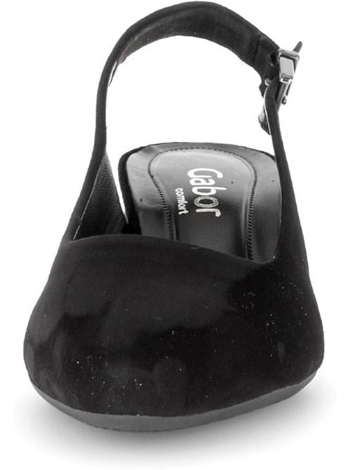 Escarpins brides arrière  en nubuck - Kiabi