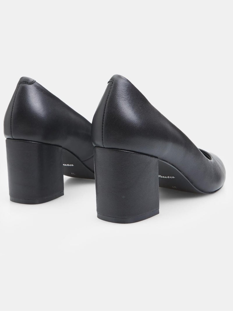 Escarpins classiques en cuir BATA Noir - Kiabi