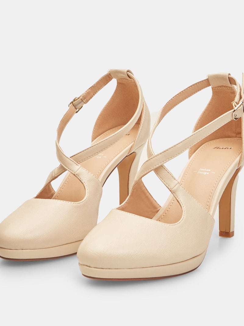 Escarpins confortables BATA Beige - Kiabi