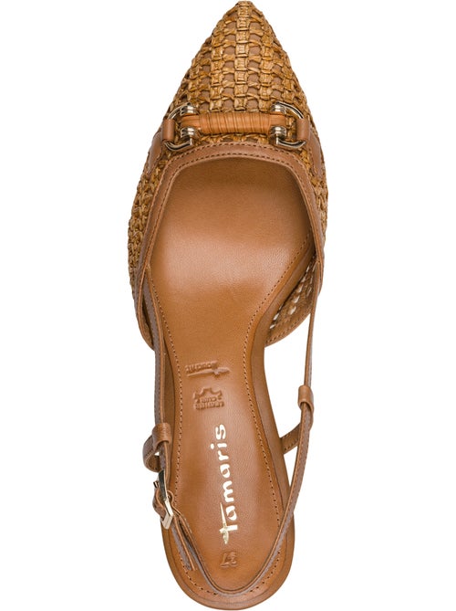 Escarpins Cuir à Talon Tamaris - Kiabi