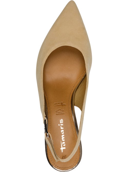 Escarpins Cuir à Talon Tamaris - Kiabi