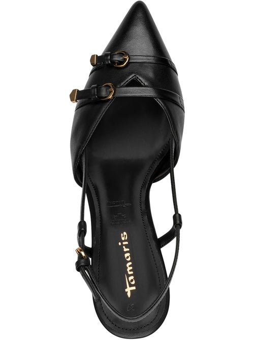 Escarpins Cuir à Talon Tamaris - Kiabi