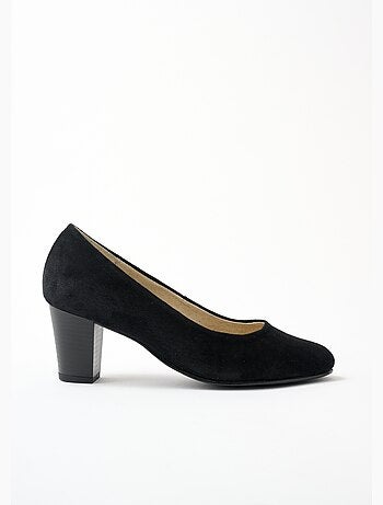 Escarpins cuir bout rond largeur confort - afibel