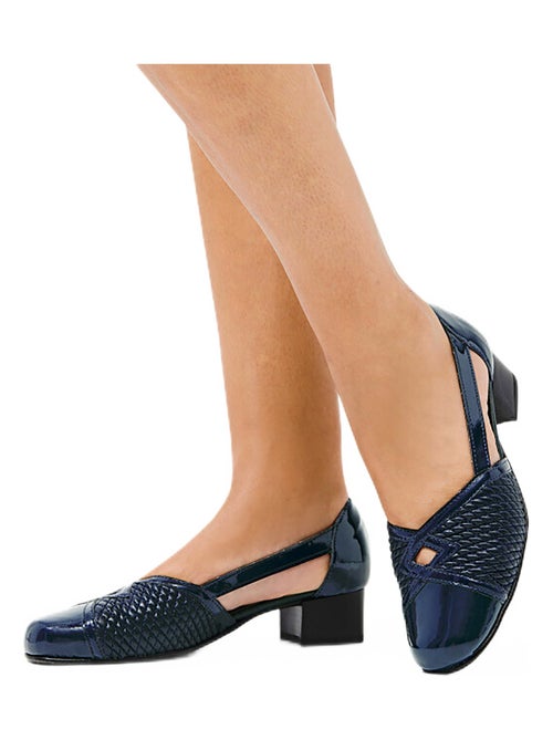 Escarpins cuir largeur confort pieds sensibles - Afibel - Kiabi