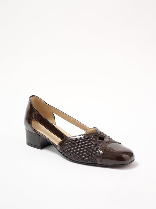 Escarpins cuir largeur confort pieds sensibles - Afibel - Kiabi