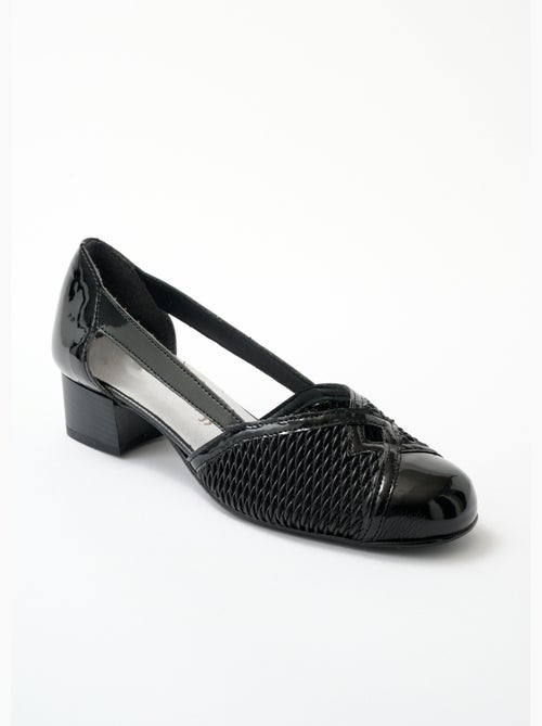 Escarpins cuir largeur confort pieds sensibles - Afibel - Kiabi