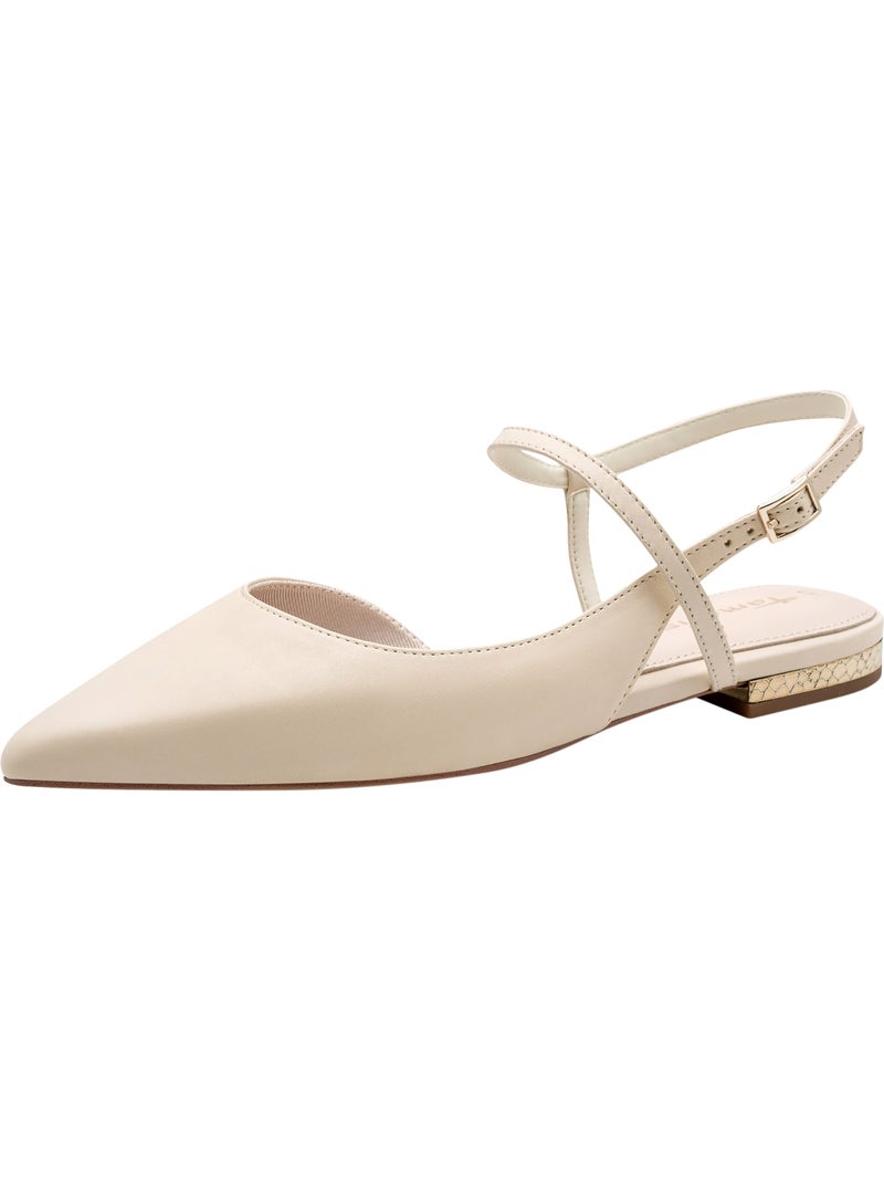 Escarpins Cuir Tamaris Beige - Kiabi