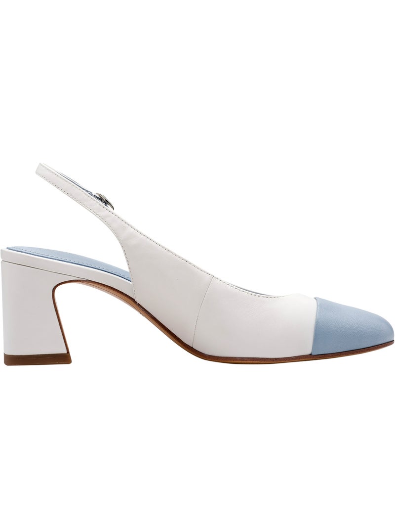 Escarpins Cuir Tamaris Blanc - Kiabi