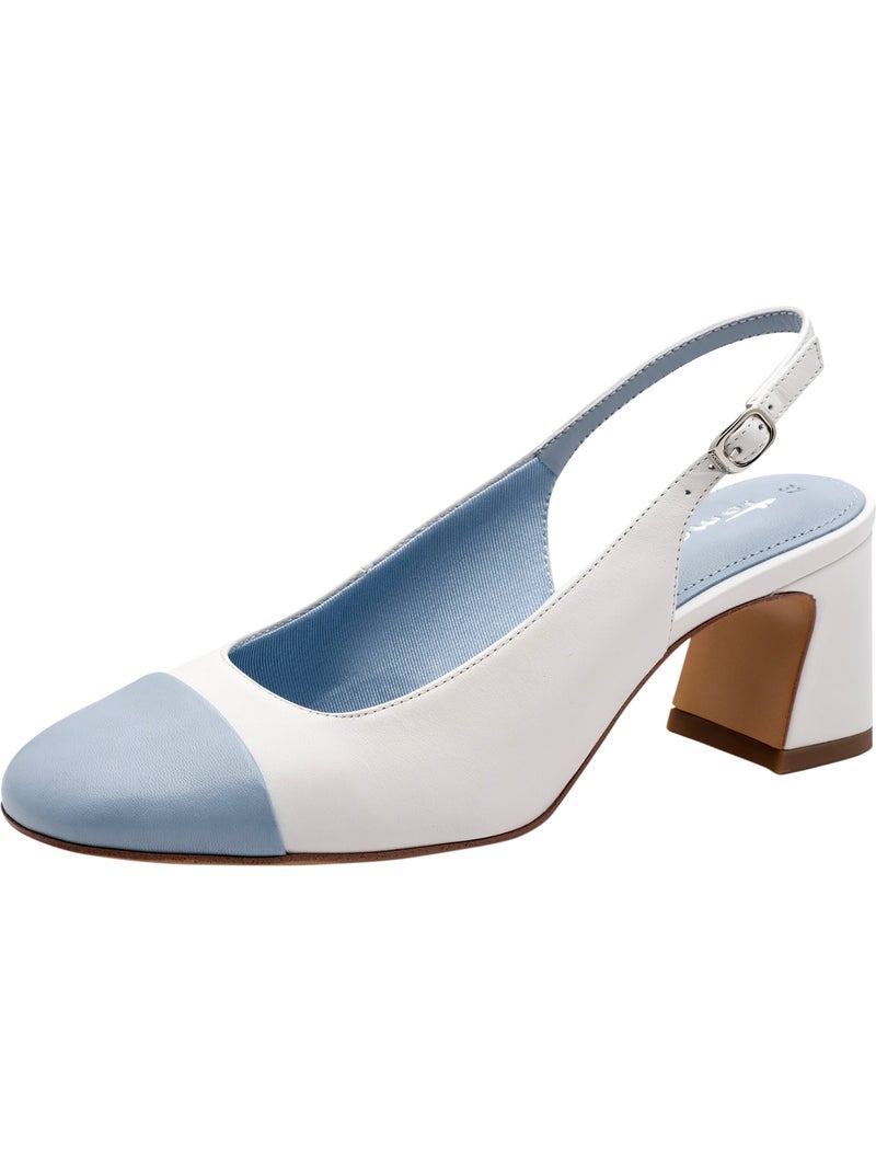 Escarpins Cuir Tamaris Blanc - Kiabi