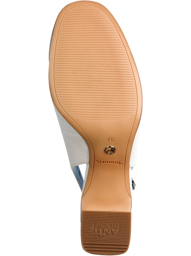 Escarpins Cuir Tamaris Blanc - Kiabi