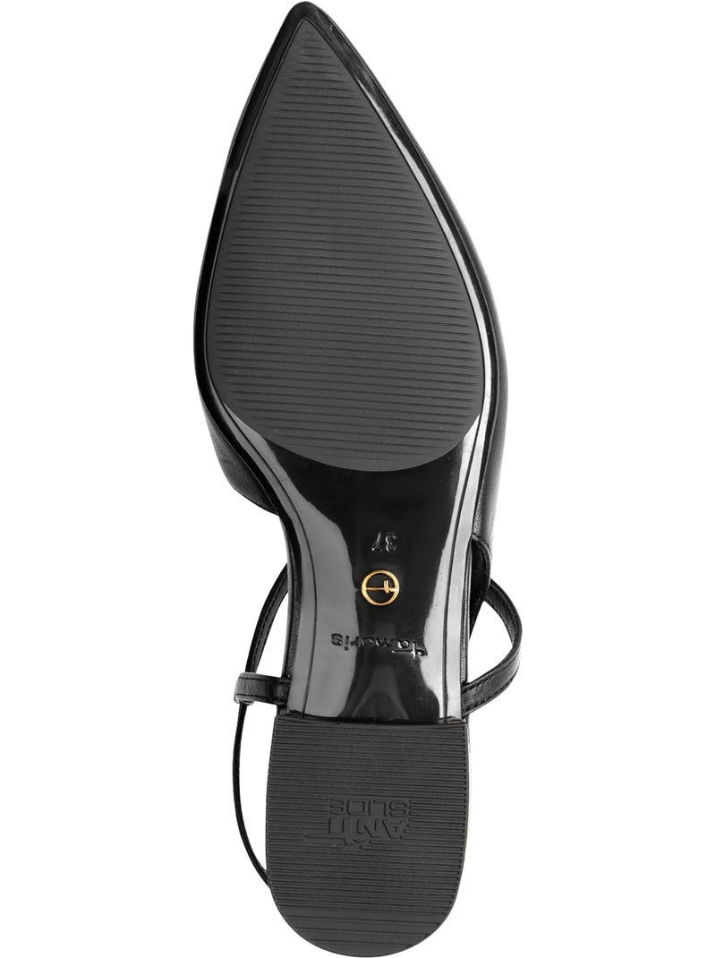 Escarpins Cuir Tamaris Noir - Kiabi