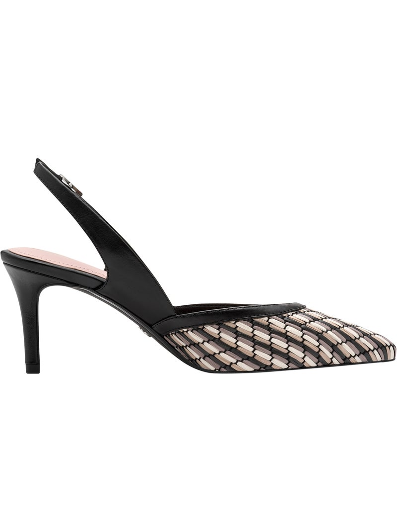 Escarpins Cuir Tamaris Noir - Kiabi