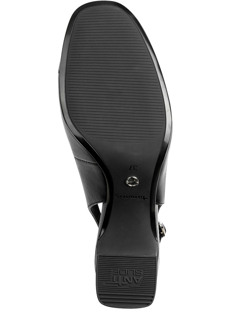 Escarpins Cuir Tamaris Noir - Kiabi