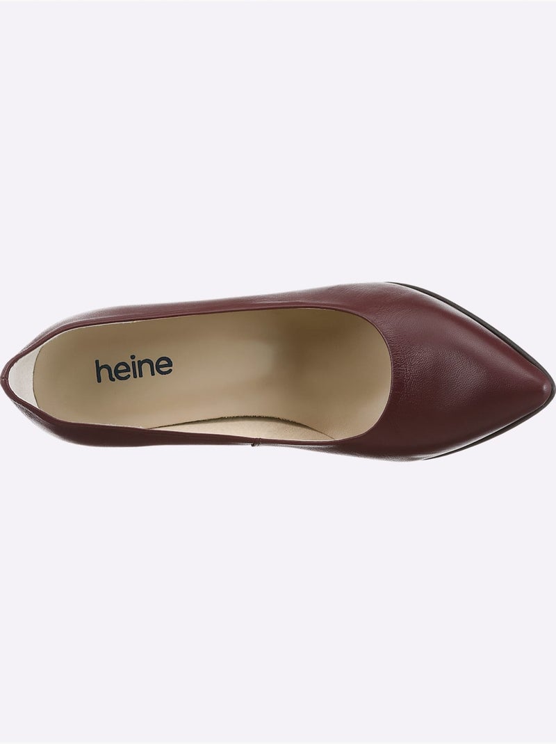 Escarpins De Fabrication Espagnole - Taille Standard - Helline Bordeaux - Kiabi