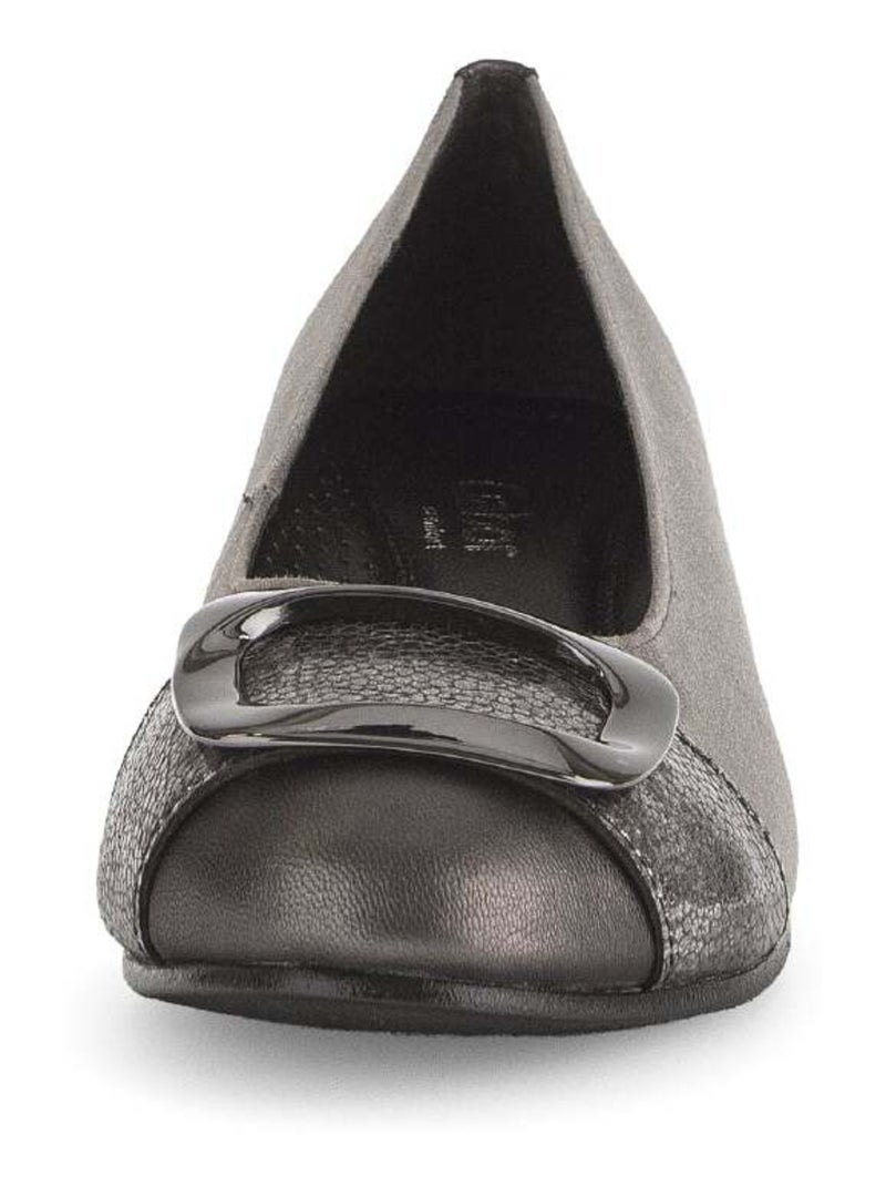 Escarpins  en combinaison cuirs Gabor Marron - Kiabi