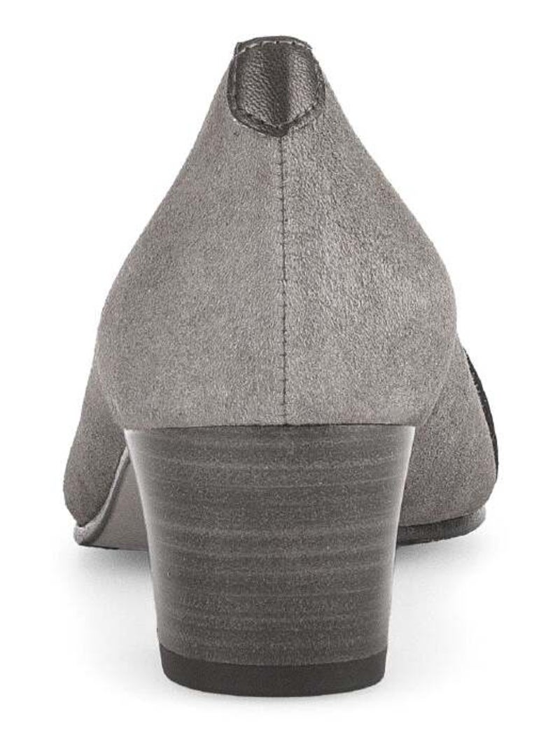 Escarpins  en combinaison cuirs Gabor Marron - Kiabi