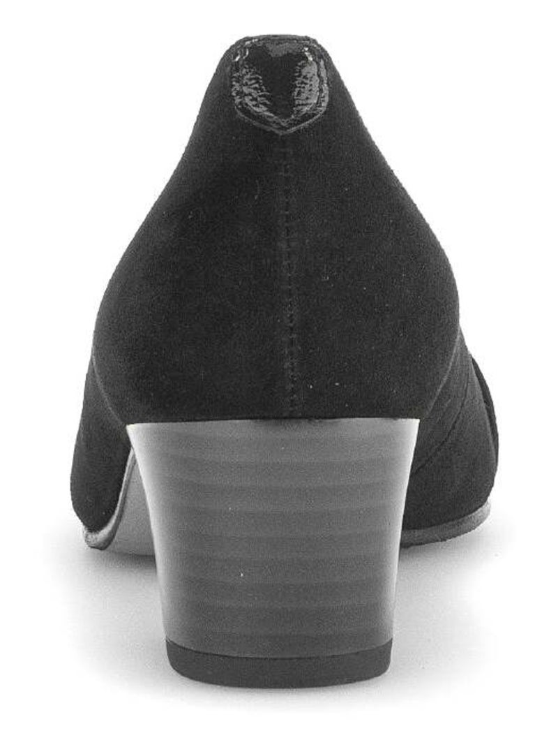 Escarpins  en combinaison cuirs Gabor Noir Noir - Kiabi