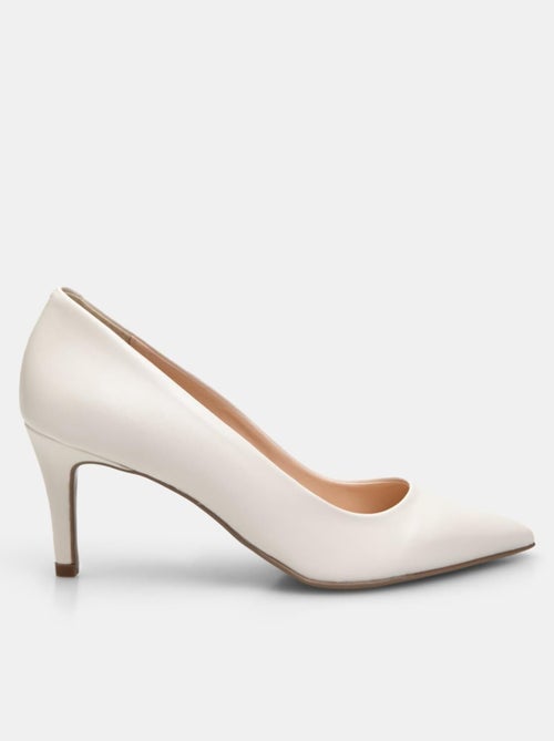 Escarpins en cuir avec talon de 7,5 cm BATA - Kiabi