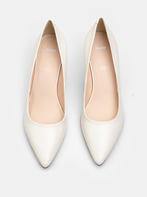 Escarpins en cuir avec talon de 7,5 cm BATA - Kiabi