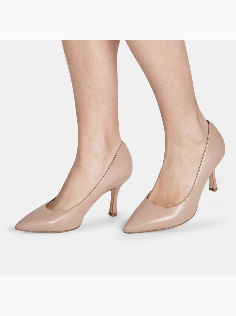 Escarpins en cuir BATA Beige - Kiabi