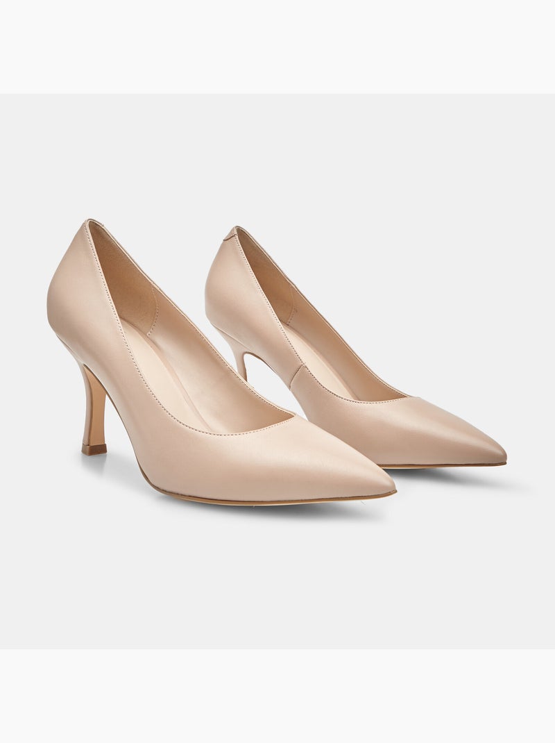 Escarpins en cuir BATA Beige - Kiabi