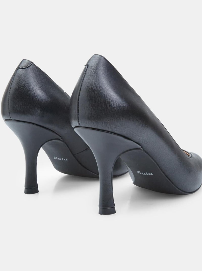 Escarpins en cuir BATA Noir - Kiabi
