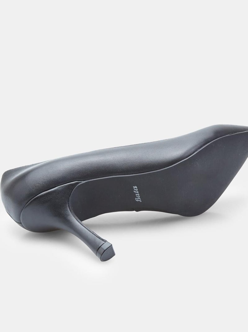 Escarpins en cuir BATA Noir - Kiabi