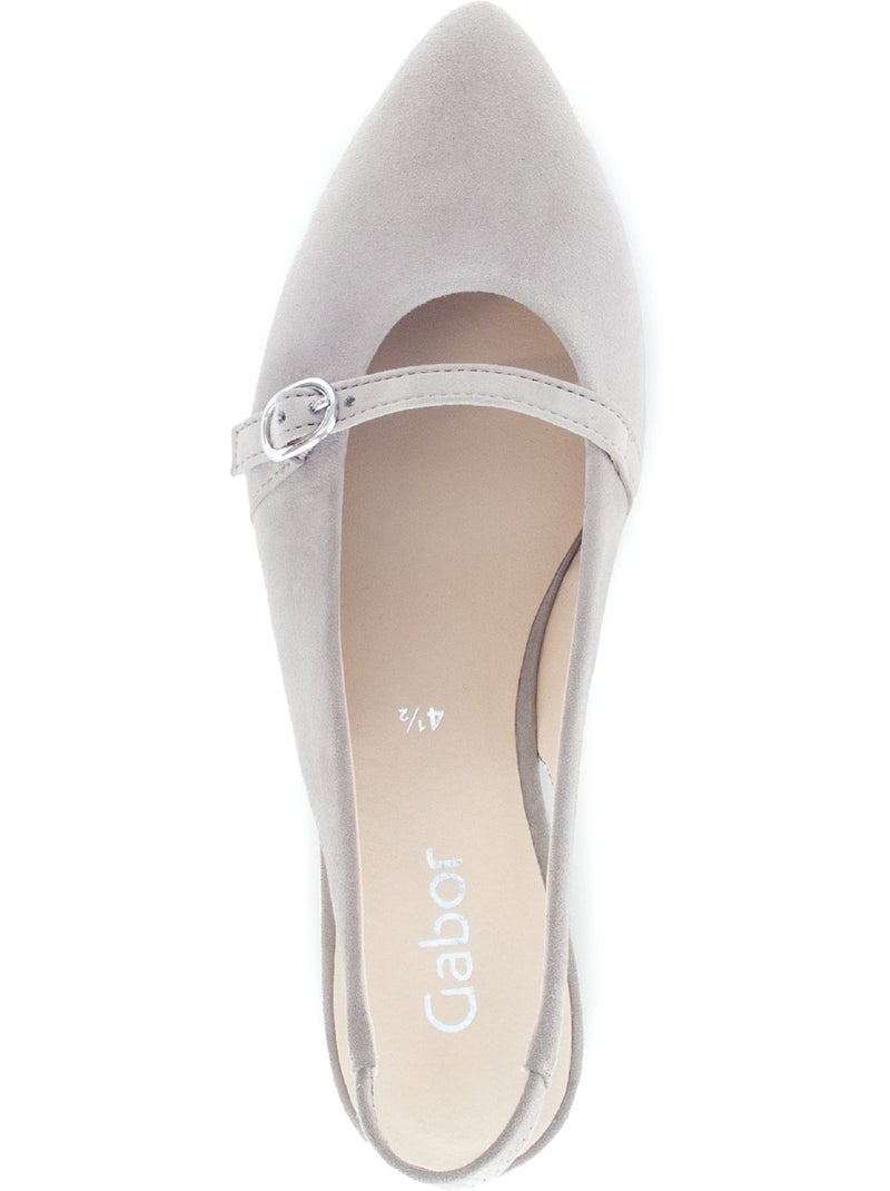 Escarpins  en cuir Beige - Kiabi