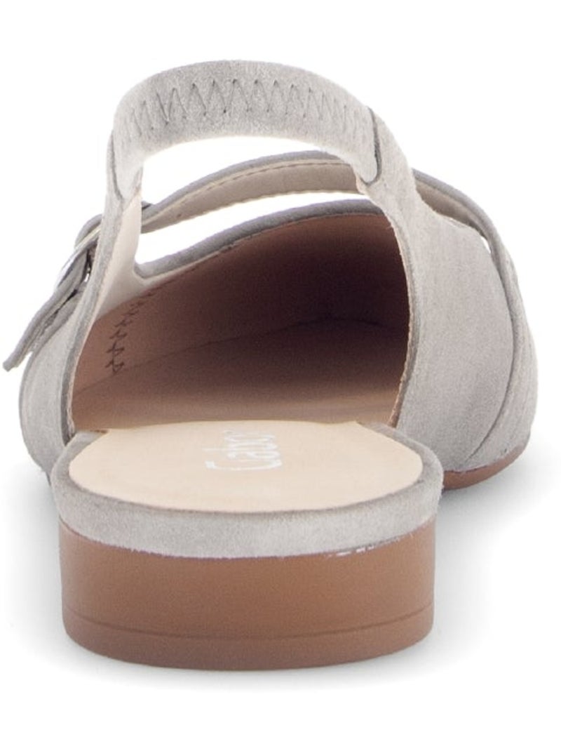 Escarpins  en cuir Beige - Kiabi