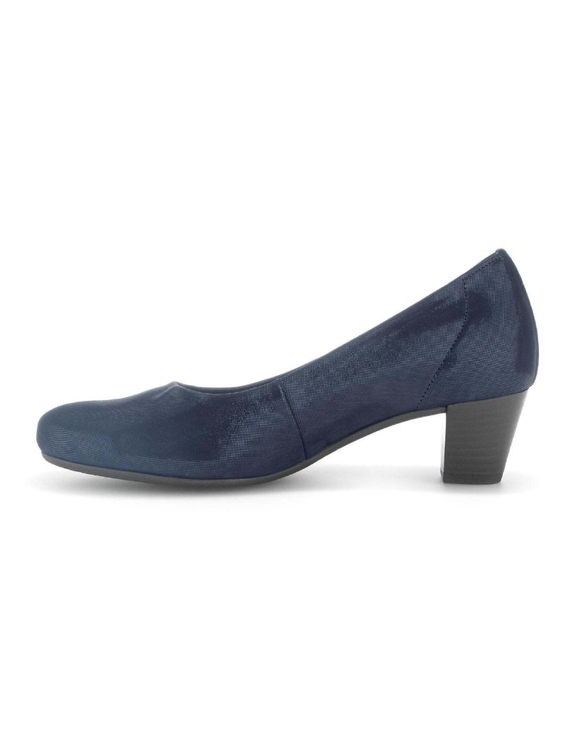 Escarpins  en cuir Bleu - Kiabi