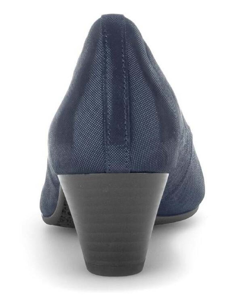 Escarpins  en cuir Bleu - Kiabi