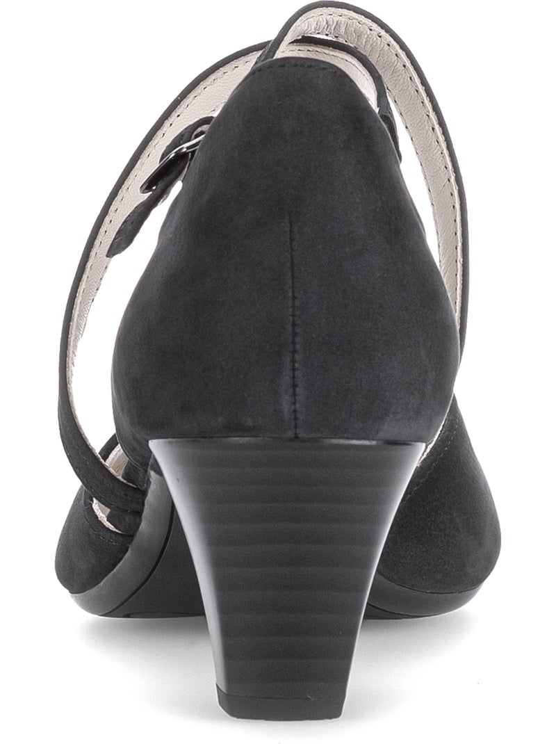 Escarpins  en cuir Bleu - Kiabi