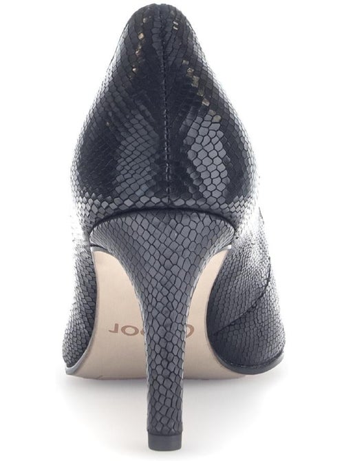 Escarpins  en cuir imprimé reptile - Kiabi