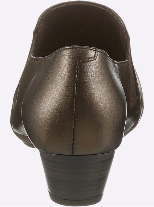 Escarpins en cuir lisse avec élastique et semelle amovible - taille standard - witt - Kiabi