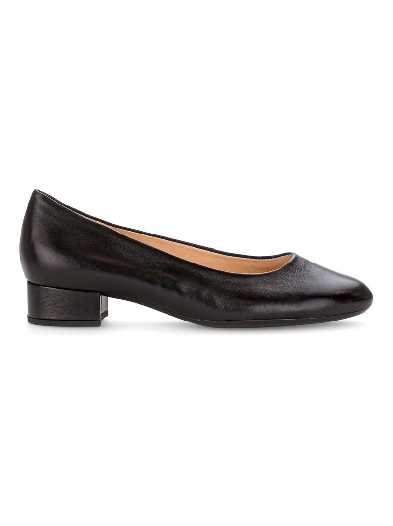 Escarpins  en cuir lisse Gabor Noir Noir - Kiabi