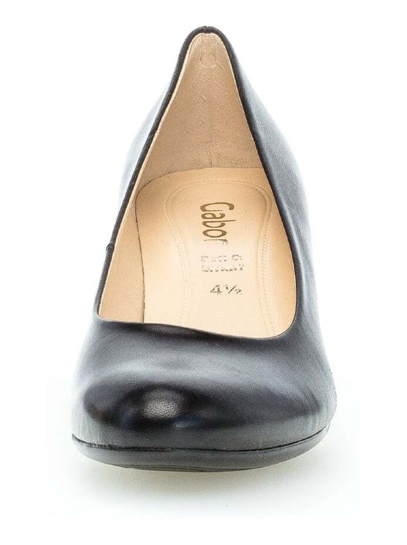Escarpins  en cuir lisse Gabor Noir Noir - Kiabi