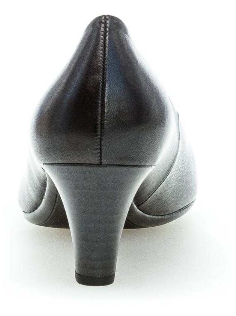 Escarpins  en cuir lisse Gabor Noir Noir - Kiabi
